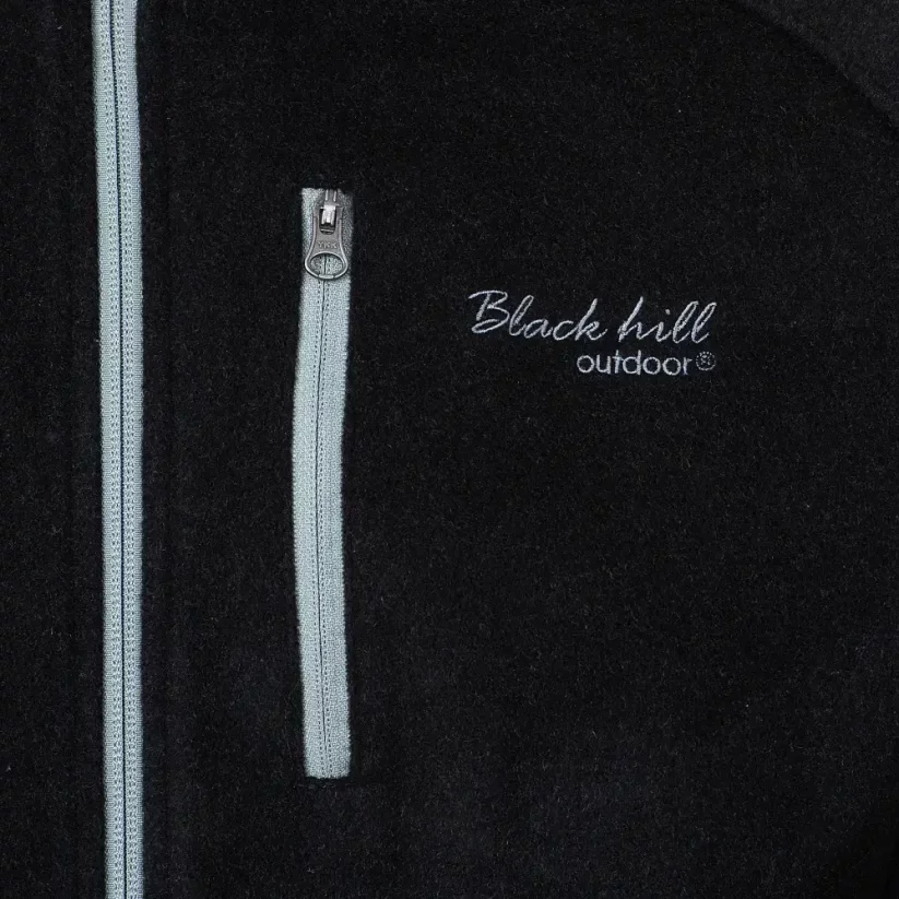 Pánska merino bunda VELES čierna - Veľkosť: XL