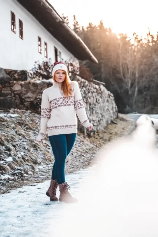 Ladies merino sweater Patria - Beige