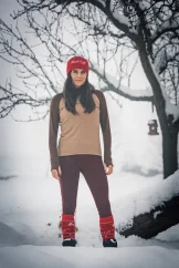 Merino headband classic - red