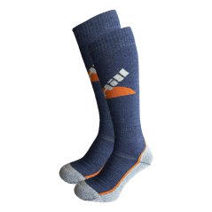 Merino lyžařské podkolenky SkiTour Warm - modré 2Pack