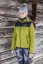 Dámska merino bunda Lesana Citrus/Blue - Size: S