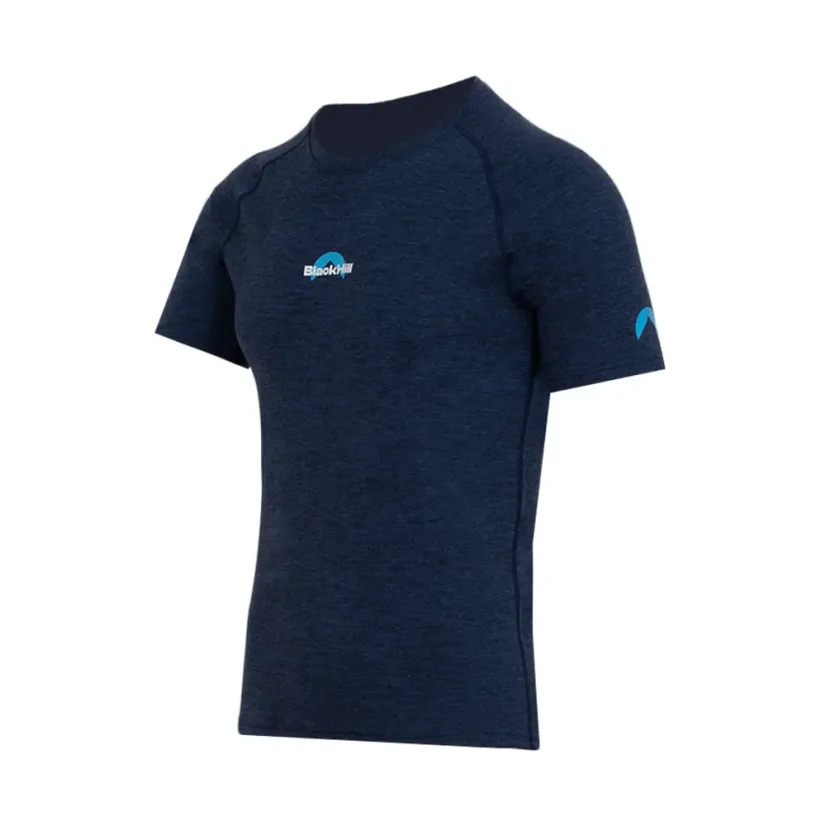 Pánske merino tričko KR S160 - modré - Veľkosť: S