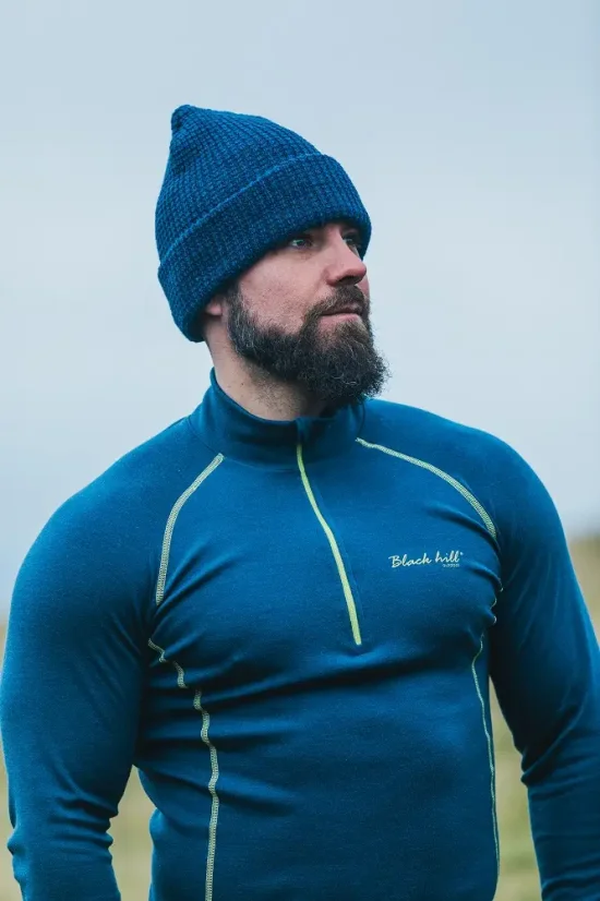 Merino čiapka Arctic II - modrá