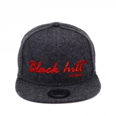 Šiltovka Black hill outdoor antracit/červené logo