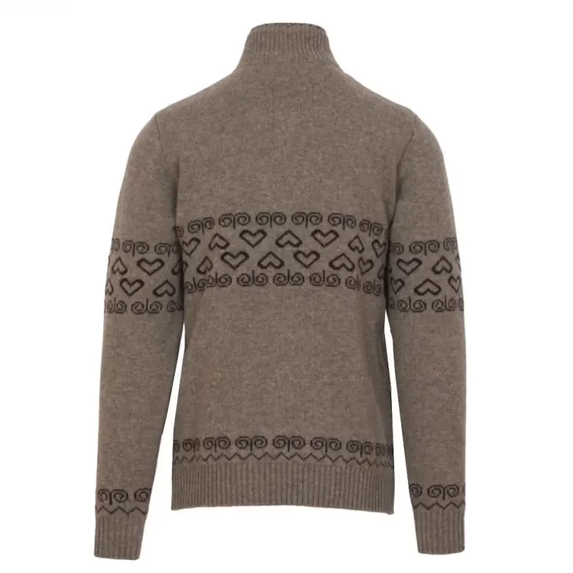 Men’s merino sweater Patriot - Brown - Size: S