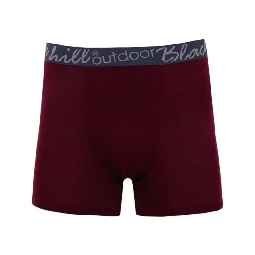 Men´s merino/silk boxers GINO M/S - burgundy 2Pack - Size: M - 2Pack
