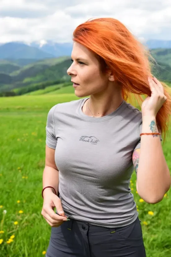 Dámske merino tričko KR S160 - sivé