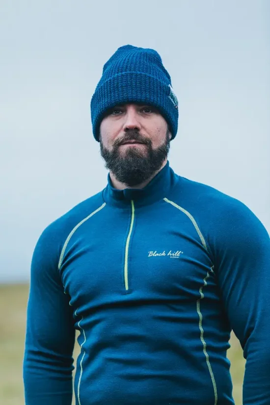 Merino cap Arctic II - blue