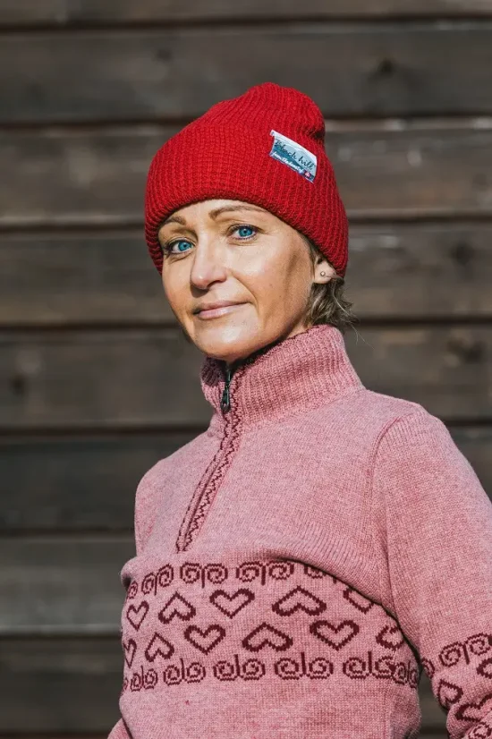 Merino čiapka Arctic II - červená
