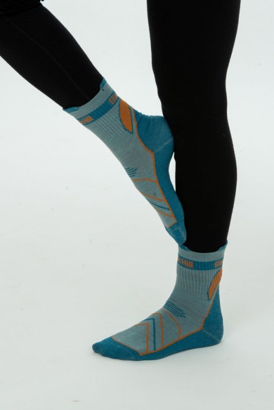 Black hill outdoor letné merino ponožky CHABENEC - modré - Velikost: 39-42