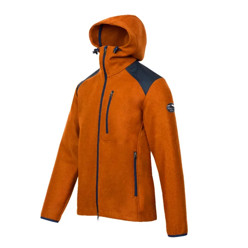 Men’s merino jacket Goral Dark Orange - Size: L