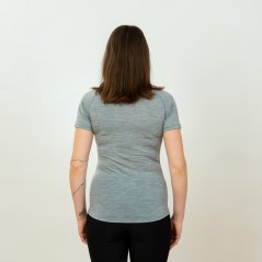 Women´s merino T-shirt KR S140 - Grey