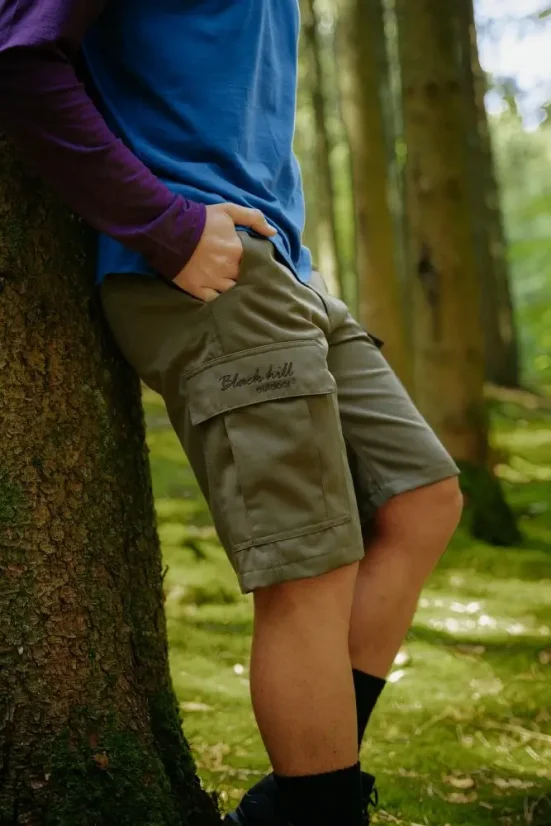 Pánske merino kraťasy SHORTY - khaki - Veľkosť: M
