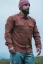Men's merino shirt Trapper long sleeve - Brick - Size: XXXL