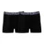 Pánské merino/hedvábí boxerky GINO M/S černé 2Pack - Velikost: M - 2Pack