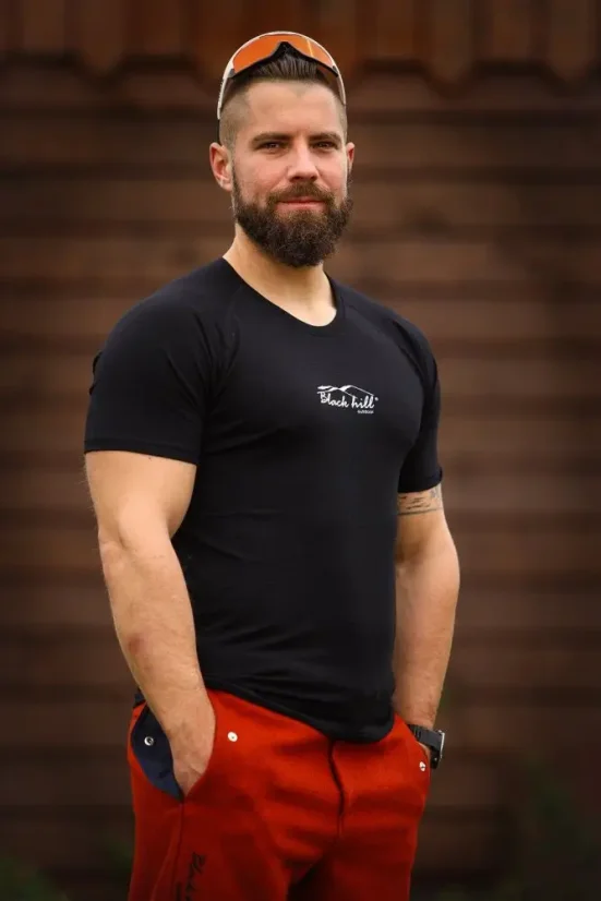 Men´s merino t-shirts SS S140 - black