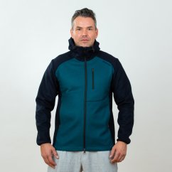 Pánska merino bunda PERÚN modrá/petrol