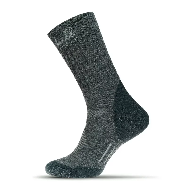 Black hill outdoor merino ponožky CHOPOK - sivé