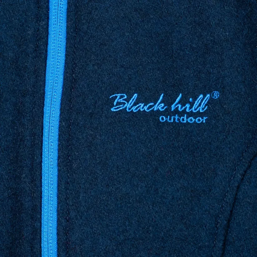 Dámsky merino kabát Slavena modrý - Veľkosť: XL