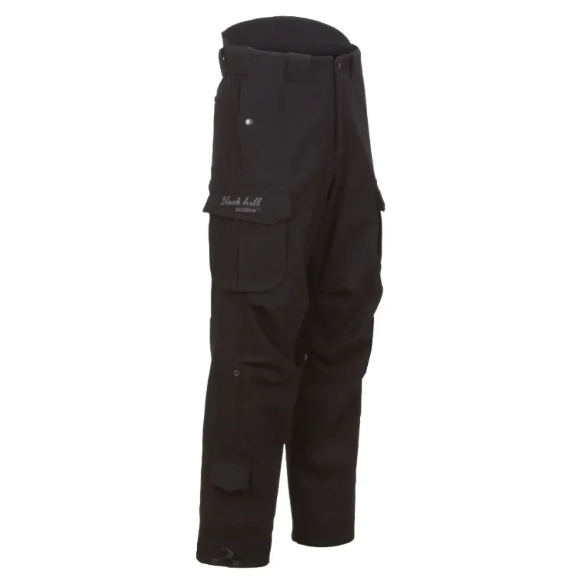 Men’s merino trousers Sherpa Cargo II Black