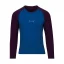 Men's merino T-shirt DR UVprotection140 - blue/lila