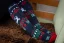 Merino lyžiarske podkolienky SkiTour Warm Christmas edition - modré