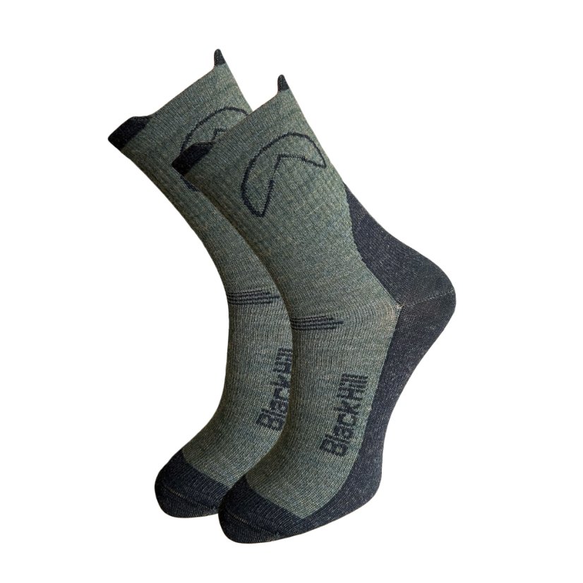 Black hill outdoor merino socks Chabenec - Green 2Pack