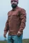 Men's merino shirt Trapper long sleeve - Brick - Size: XL