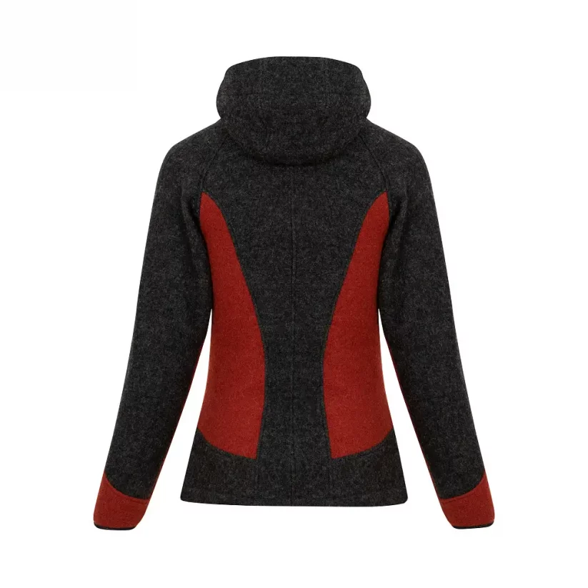 Ladies merino jacket Fatra Anthracite/Brick - Size: M