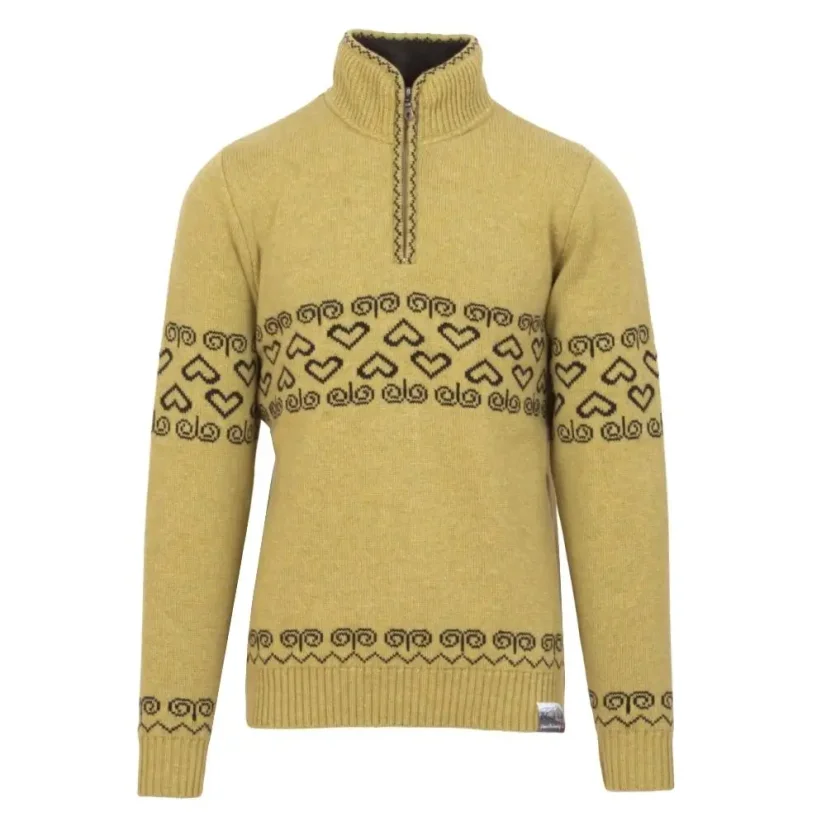 Pánsky merino sveter PATRIOT - citrus - Veľkosť: XXL