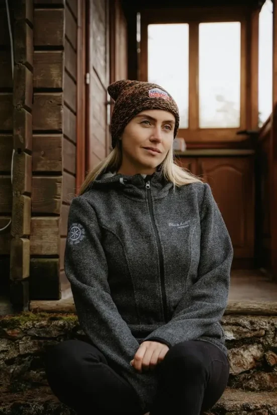 Dámsky merino kabát JASNA antracitový