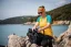 Dámske merino tričko KR UVprotection140 - žltá/smaragd