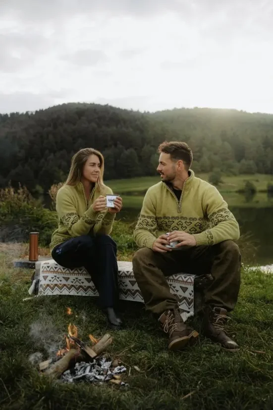 Pánsky merino sveter PATRIOT - citrus - Veľkosť: XXL