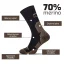 Black hill outdoor merino ponožky ĎUMBIER - hnedé - Veľkosť: 35-38