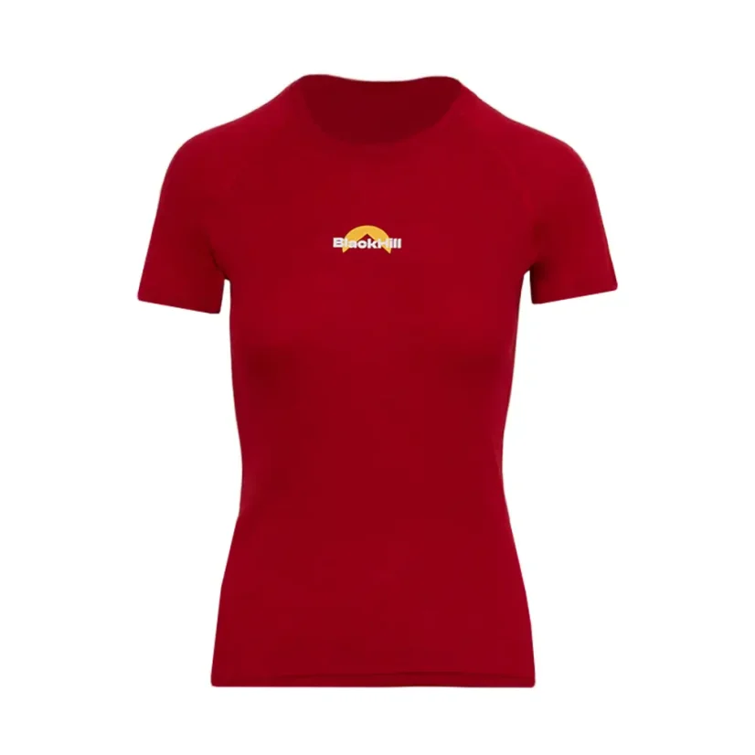 Women´s merino silk T-shirt KR S180 - red