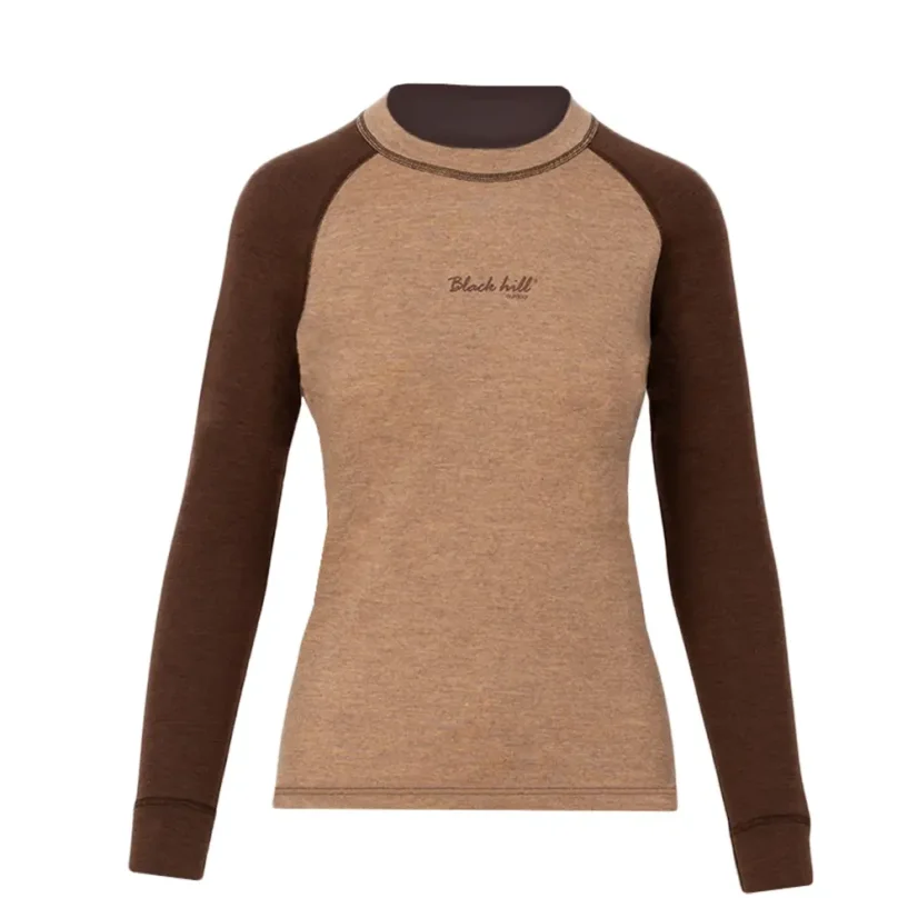 Women´s merino T-shitrt DR WP250 - brown/cane