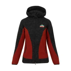 Dámska merino bunda Fatra antracit/tehlová