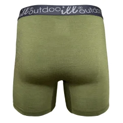 Pánske merino boxerky GINO -Zelená