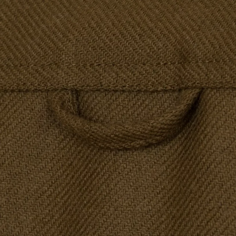 Pánska merino košeľa Trapper zelená khaki - dlhý rukáv - Veľkosť: XL
