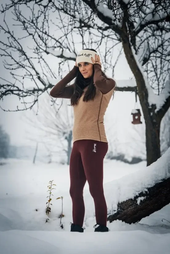 Merino headband classic - beige