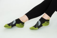 Black hill outdoor letné merino ponožky GÁPEĽ - antracit/zelené 2Pack