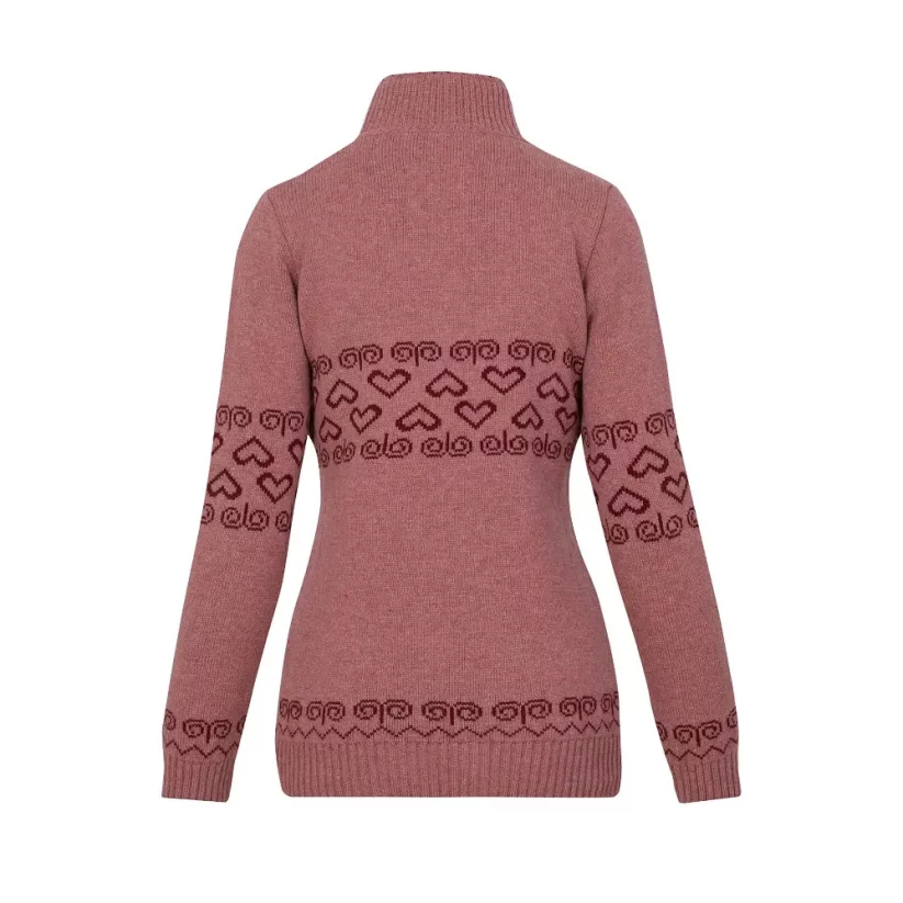 Ladies merino sweater Patria  -  Pink - Size: L