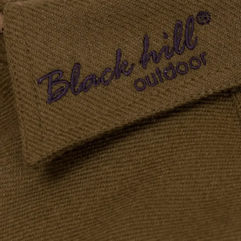 Pánska merino košeľa Trapper zelená khaki - dlhý rukáv